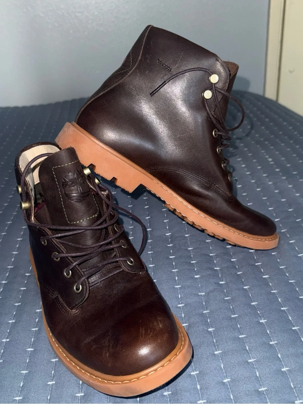 TIMBERLAND MEN’S BELANGER EK+ 6 WATERPROOF CHUKKA RUST FULL GRAIN A42W9 Sz 7